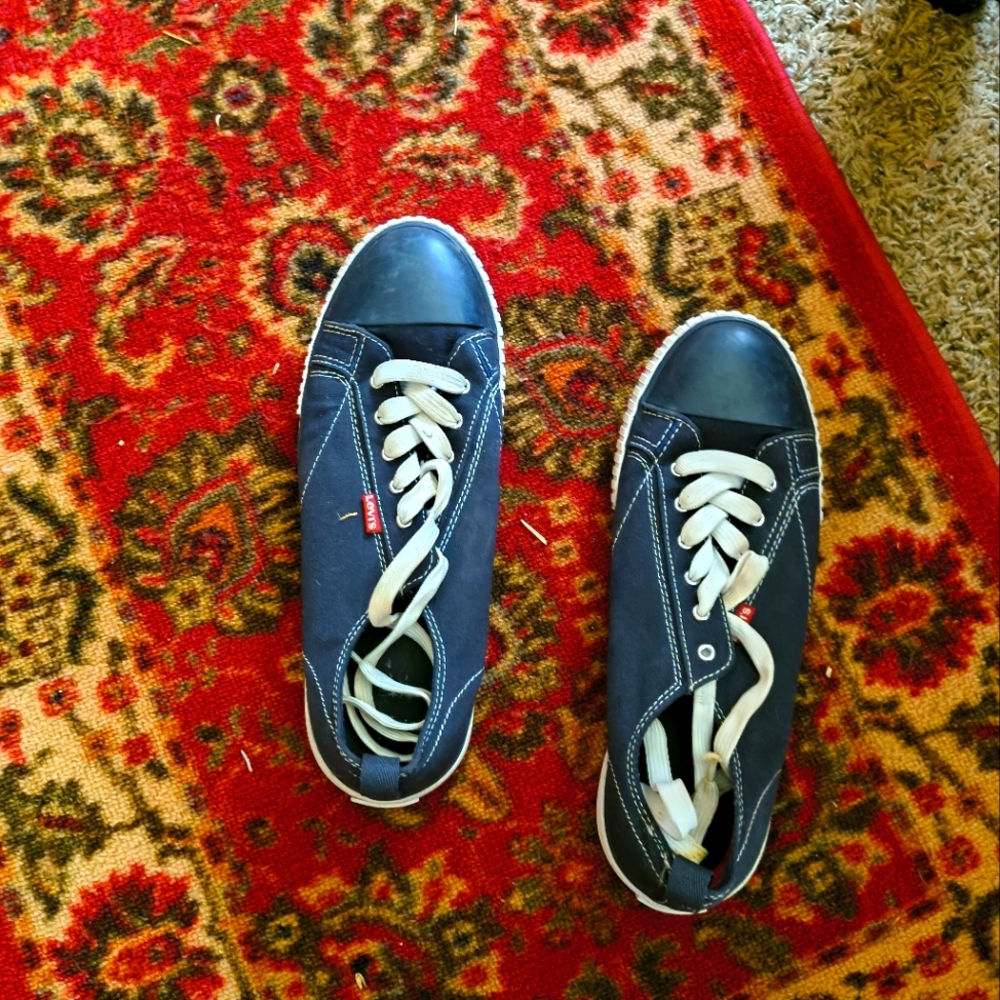 Levi Strauss Mens Size 10 Blue Sneakers